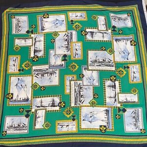 Symphony Green and Blue Nautical Scarf